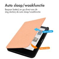 imoshion Canvas Sleepcover Bookcase Kobo Clara Colour / BW - Peach