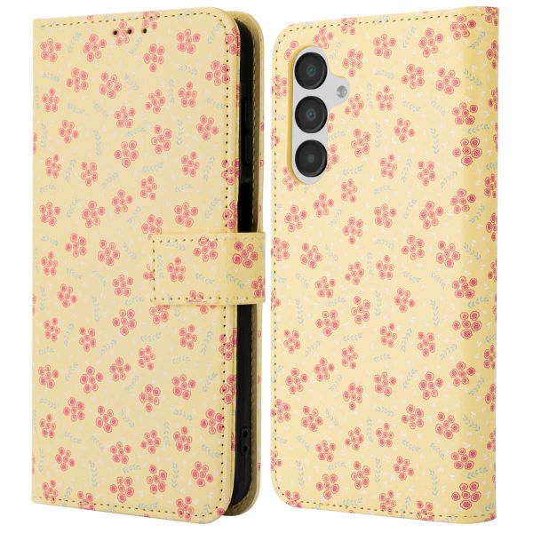 imoshion Design Bookcase Samsung Galaxy A16 5G - Sunny Yellow Petite Flowers