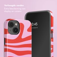 Selencia Vivid Backcover met MagSafe Apple iPhone 14 - Dream Swirl Pink