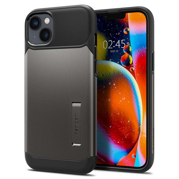 Spigen Slim Armor Backcover iPhone 14 Plus - Gunmetal