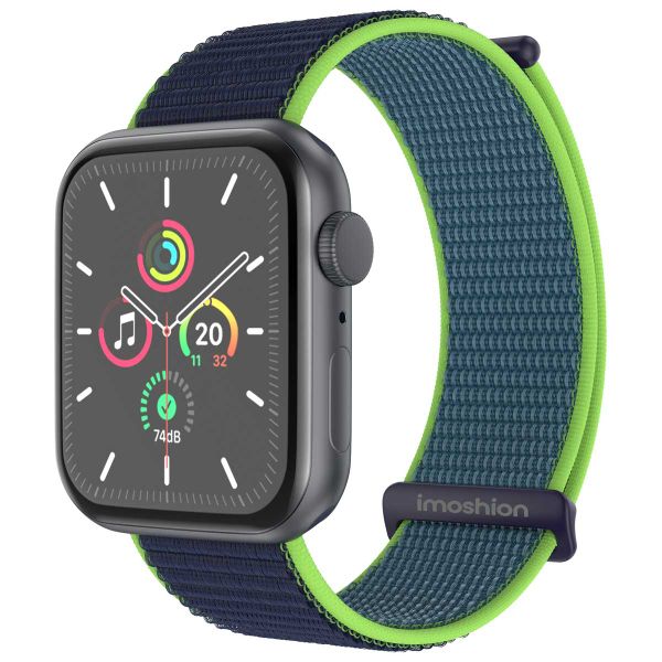 imoshion Nylon⁺ bandje Apple Watch Series 1 t/m 9 / SE (38/40/41 mm) | Series 10 (42 mm) - Lime