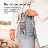 imoshion Design hoesje met koord Samsung Galaxy S25 - Leopard Mood