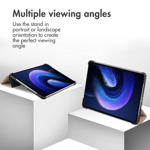 imoshion Trifold Bookcase Xiaomi Pad 6 / 6 Pro - Rosé Goud