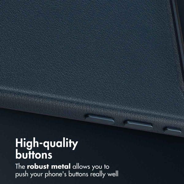 Accezz Leather Back Cover with MagSafe Apple iPhone Air - Nightfall Blue
