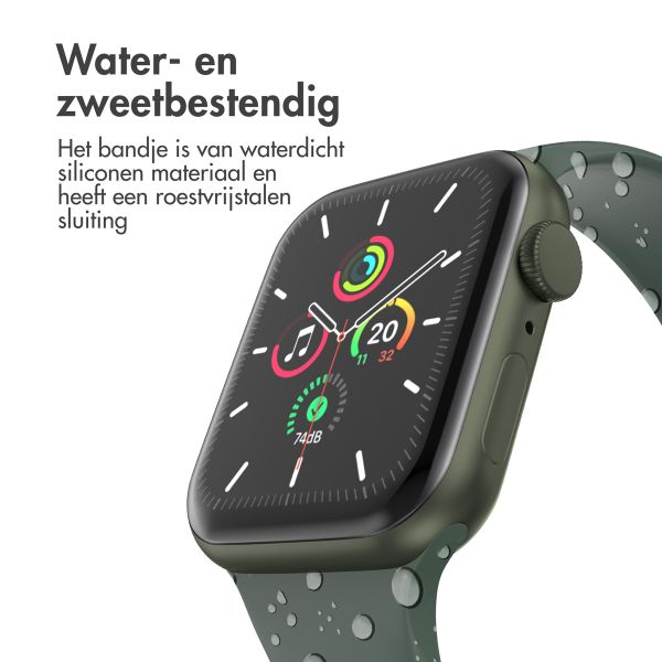 imoshion Siliconen⁺ bandje Apple Watch Series 1 t/m 11 / SE / Ultra (44/45/46/49 mm) - Maat M/L - Olive