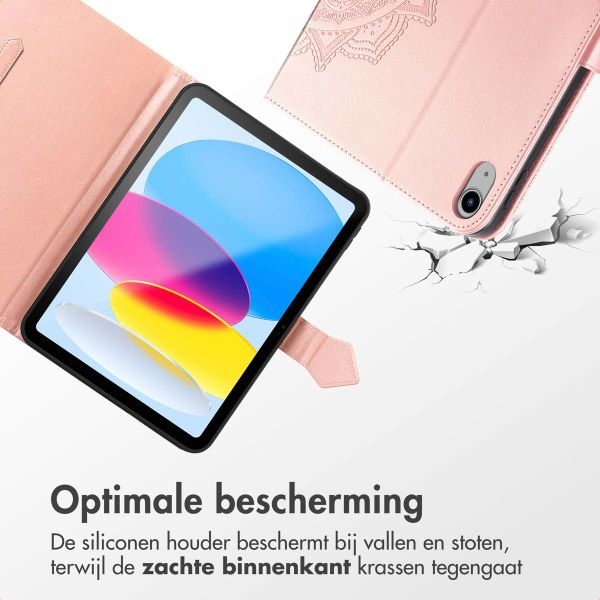 imoshion Mandala Bookcase Apple iPad 11 (2025) 11 inch / iPad 10 (2022) 10.9 inch - Rose Gold