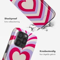 Selencia Vivid Backcover met MagSafe Apple iPhone 15 Pro - Double Hearts Rubine Red Lilac