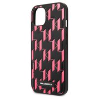 Karl Lagerfeld Hardcase Backcover Monogram Plaque iPhone 13 - Roze