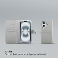 Selencia Olyn Uitneembare Bookcase met MagSafe Apple iPhone 16 - Grijs