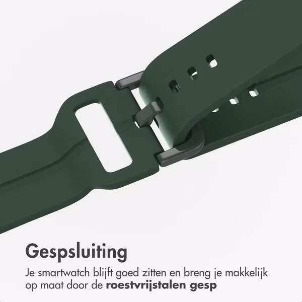 imoshion Siliconen bandje Samsung Galaxy Watch 4 / 5 / 6 / 7 (20 mm) - Donkergroen