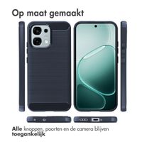 imoshion Brushed Backcover Oppo A6 Pro (5G) - Donkerblauw