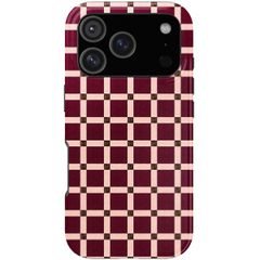 Selencia Vivid Backcover Apple iPhone 18 Pro / 17 Pro - Check This Burgundy