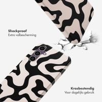 Selencia Vivid Backcover Samsung Galaxy S23 FE - Art Wave Black