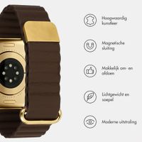 imoshion Magnetisch kunstleren bandje Apple Watch | 38/40/41/42 mm - Bruin