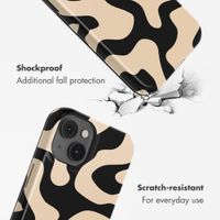 Selencia Vivid Back Cover with MagSafe Apple iPhone 14 - Art Wave Black