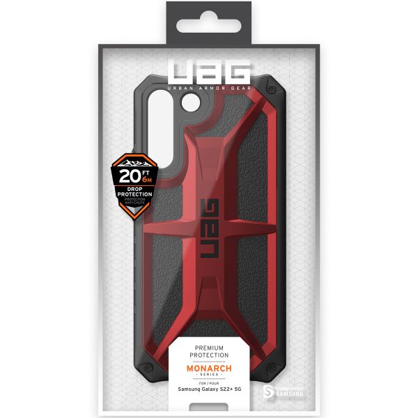 UAG Monarch Backcover Samsung Galaxy S22 Plus - Crimson