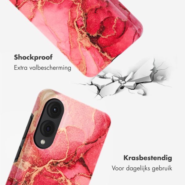 Selencia Vivid Backcover Samsung Galaxy S25 Edge - Rosy Marble