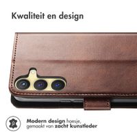 imoshion Luxe Bookcase Samsung Galaxy S25 / S24 - Donkerbruin