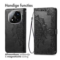 imoshion Mandala Bookcase Xiaomi Redmi Note 14 Pro Plus (5G) - Zwart