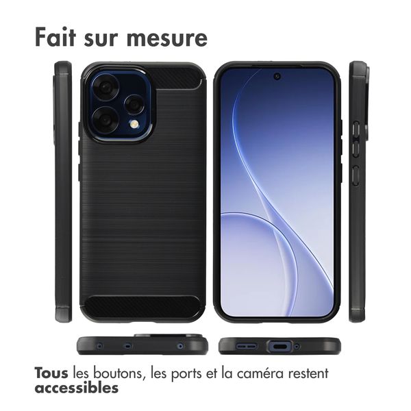 imoshion Brushed Backcover Oppo Reno15 F (5G) - Zwart