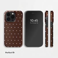 Selencia Vivid Case Apple iPhone 14 Pro - Happy Dots Chocolate