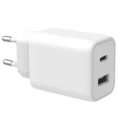 Accezz Power Plus Wall Charger - Oplader USB-C & USB aansluiting - Power Delivery - 33W - Wit