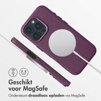 Accezz MagSafe Leather Backcover iPhone 16 Pro - Heath Purple