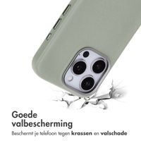 Accezz MagSafe Leather Backcover Apple iPhone 16 Pro - Light Grey