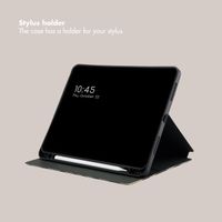 Selencia Vivid Tablet Case Apple iPad Air 11 inch (2026) M4 / (2025) M3 / (2024) M2 / Air 5 (2022) / Air 4 (2020) - Art Wave Black
