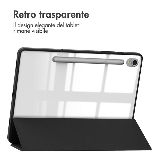 imoshion Trifold Hardcase Bookcase Samsung Galaxy Tab S9 11.0 inch - Zwart