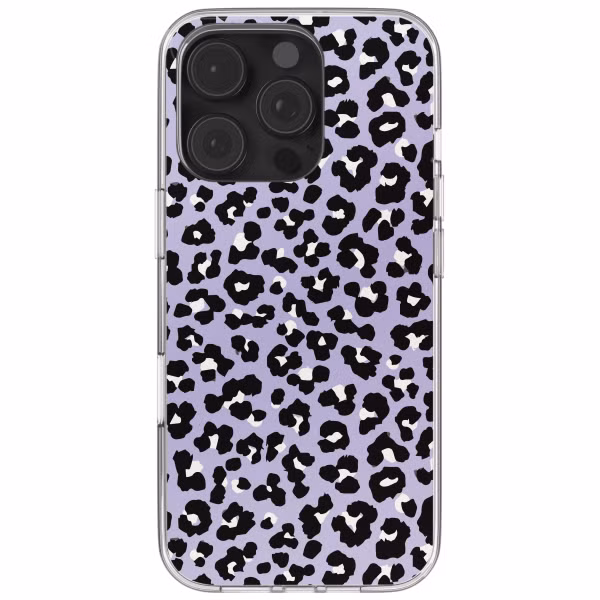 imoshion Design hoesje Apple iPhone 16 Pro - Leopard Lilac