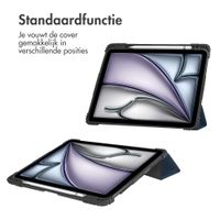 Accezz Rugged Trifold Bookcase Apple iPad Air 11 inch (2025) M3 / (2024) M2 / Air 5 (2022) / Air 4 (2020) - Donkerblauw