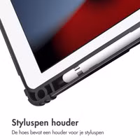 Accezz Rugged Trifold Bookcase Apple iPad 9 (2021) 10.2 inch / iPad 8 (2020) 10.2 inch / iPad 7 (2019) 10.2 inch - Donkerblauw