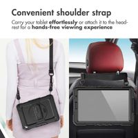 Accezz Rugged Back Cover with shoulder strap Apple iPad 9 (2021) 10.2 inch / iPad 8 (2020) 10.2 inch / iPad 7 (2019) 10.2 inch - Black