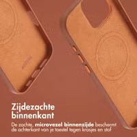 Accezz MagSafe Leather Backcover Apple iPhone 16 Pro Max - Sienna Brown