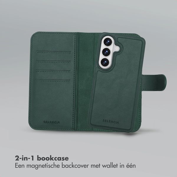 Selencia Olyn Uitneembare Bookcase met MagSafe Samsung Galaxy S26 - Groen