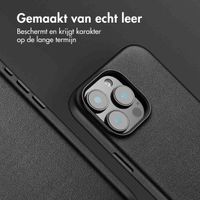 Accezz MagSafe Leather Backcover Apple iPhone 16 Pro Max - Onyx Black