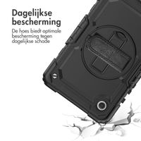 Accezz Rugged Backcover met schouderstrap Samsung Galaxy Tab A9 8.7 inch - Zwart