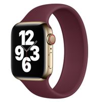 Apple Siliconen solobandje Apple Watch | 44/45/46/49 mm - Maat 11 - Plum