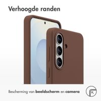 Accezz Liquid Silicone Backcover met MagSafe Samsung Galaxy S26 - New Tea Brown