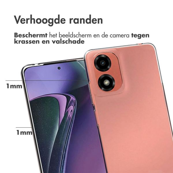 Accezz Clear Backcover Motorola Moto G04 / G24 - Transparant