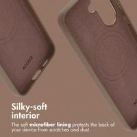 Accezz Leather Case with MagSafe Samsung Galaxy A57 (5G) - Coffee Brown