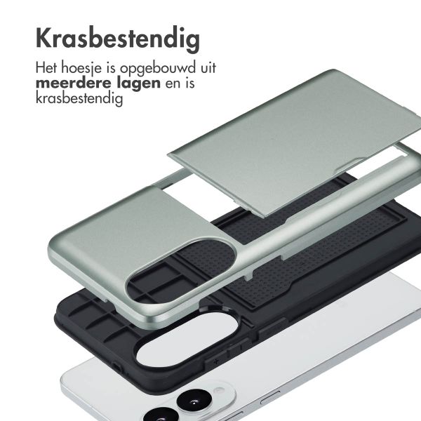 imoshion Backcover met pasjeshouder Samsung Galaxy S25 Edge - Groen