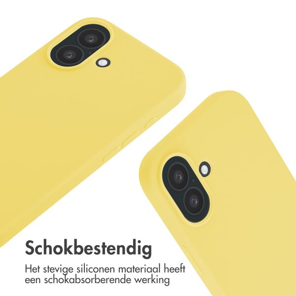 imoshion Siliconen hoesje met koord Apple iPhone 16 - Geel