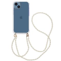 imoshion Backcover met koord + armband - Parels Apple iPhone 14 - Transparant