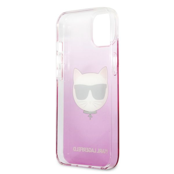 Karl Lagerfeld Hardcase Backcover Choupette iPhone 13 Mini - Roze