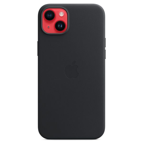 Apple Leather Back Cover with MagSafe Apple iPhone 14 Plus - Midnight