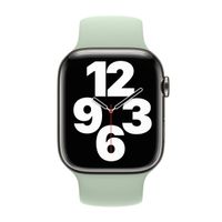 Apple Siliconen solobandje Apple Watch | 44/45/46/49 mm - Maat 11 - Mineral Green