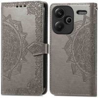 imoshion Mandala Bookcase Xiaomi Redmi Note 13 Pro Plus (5G) - Grijs