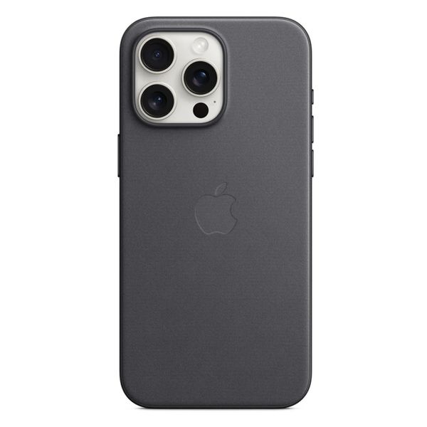 Apple FineWoven Backcover MagSafe Apple iPhone 15 Pro Max - Zwart